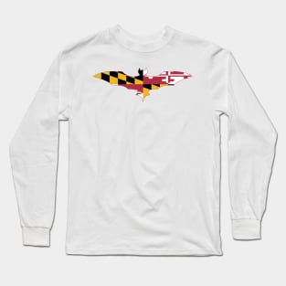 Maryland Bat Flag Long Sleeve T-Shirt